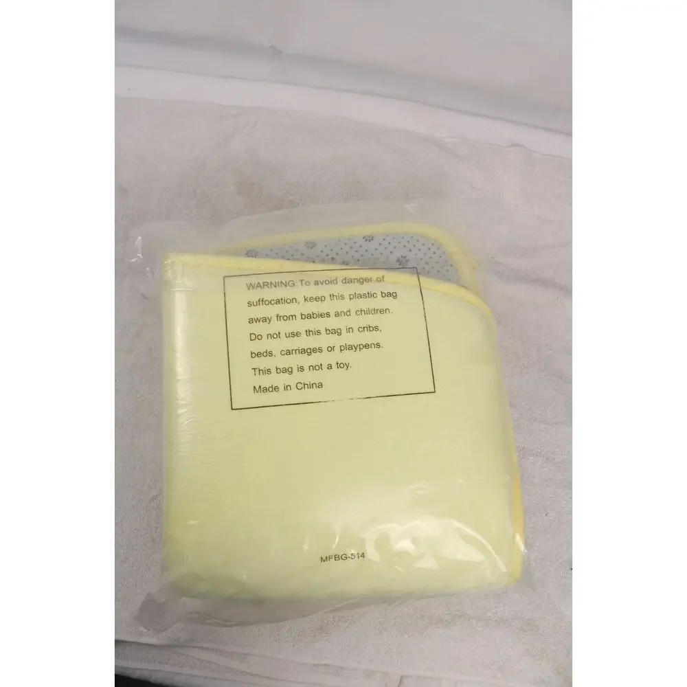 Walensee Extra Thick Memory Foam Bath Rug 24x36 Yellow Non-Slip Absorbent Mat